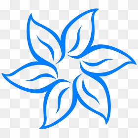 Flower Clipart B W, HD Png Download - top border png