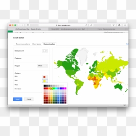 Geo Chart Google Sheets, HD Png Download - google sheets logo png