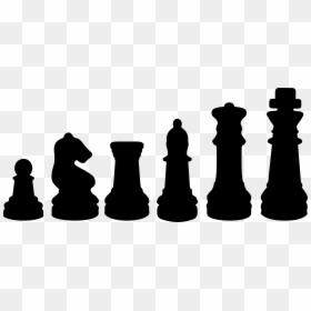 Chess Pieces Silhouette, HD Png Download - ajedrez png