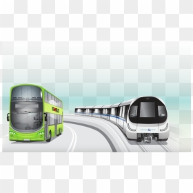 Singapore Bus And Mrt, HD Png Download - public png