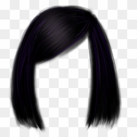 Short Black Hair Transparent, HD Png Download - hair cut png
