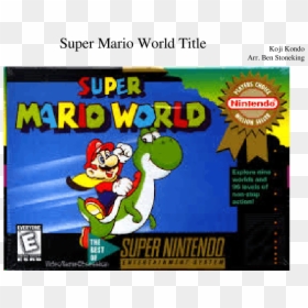Snes Super Mario World Box, HD Png Download - mario world png