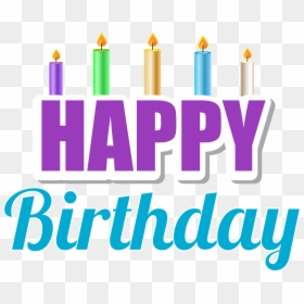 Happy Birthday Image Candle Of Birthday Free Png, Transparent Png - candle clipart png
