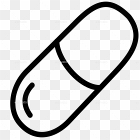 Line Art, HD Png Download - pill icon png