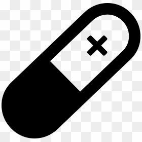 Medicine Vector Black And White, HD Png Download - pill icon png