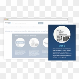Zappos Return Shipping - Website, HD Png Download - zappos png