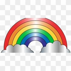 Free Clip Art Rainbow, HD Png Download - rainbow explosion png