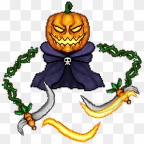 Pumpking Terraria, HD Png Download - carved pumpkin png