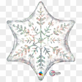 Balão Floco De Neve, HD Png Download - snowflake texture png