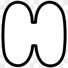 Letter H In Bubble Letters, HD Png Download - h.png