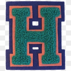 Machine Embroidered Varsity Letter H, HD Png Download - h.png