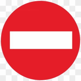 No Entry Sign Png, Transparent Png - no clipart png