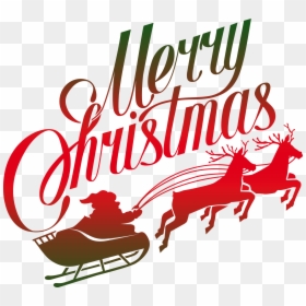 Calligraphy, HD Png Download - christmas sleigh png