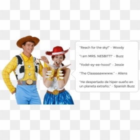Woody And Jessie Quotes Toy Story, HD Png Download - halloween costumes png