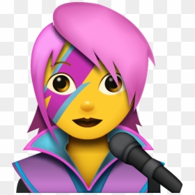 Woman Singer Emoji, HD Png Download - singing emoji png