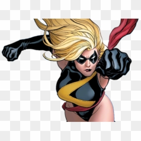 Captain Marvel First Costume, HD Png Download - ms marvel png
