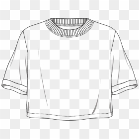 Drawing Of A Crop Top, HD Png Download - blank tshirt template png