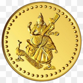 Laxmi Gold Coin Png, Transparent Png - coins.png