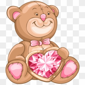 Valentine Teddy Bear Transparent Background, HD Png Download - valentines background png