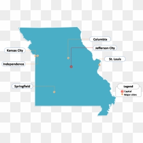Missouri State Vector, HD Png Download - mexico map outline png
