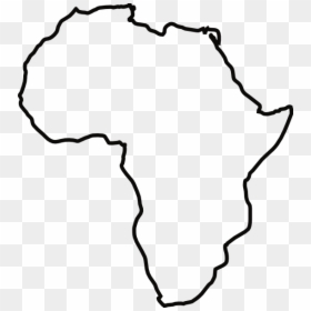 Easy Drawing Of Africa, HD Png Download - mexico map outline png