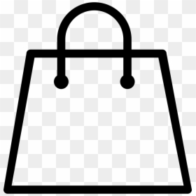 Shopping Bag Png Vector, Transparent Png - black outline png