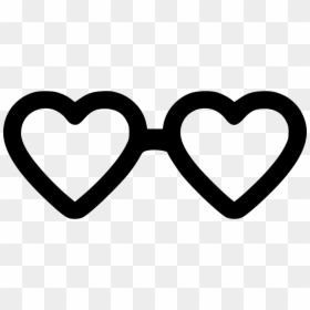 Heart Shaped Glasses Svg, HD Png Download - sunglasses icon png