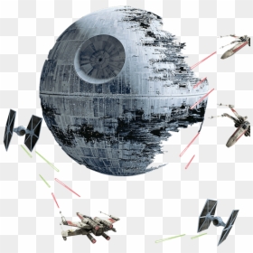 Star Wars Size Comparison Death Star, HD Png Download - death star png