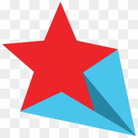 Red And Blue Shooting Stars, HD Png Download - shooting star png