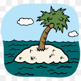 Island Clipart Black And White, HD Png Download - ocean png