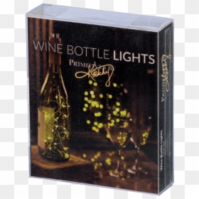 Led Light In Wine Bottle, HD Png Download - string lights png