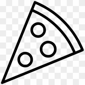 Pizza Slice Clipart Black And White, HD Png Download - pizza slice png