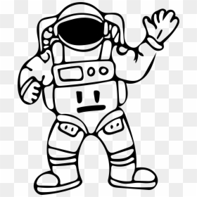Astronaut Outline Clipart, HD Png Download - astronaut png