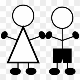 Stick Figures Boy And Girl, HD Png Download - stick figure png