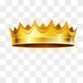 Gold Crown Vector Png, Transparent Png - king crown png