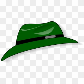 Green Hat Clipart, HD Png Download - fedora png