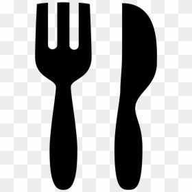 Black Restaurant Icon, HD Png Download - fork png