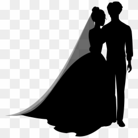 Wedding Couple Silhouette Png, Transparent Png - wedding png