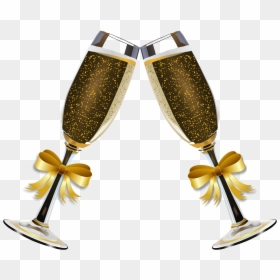 Gold Wine Glass Png, Transparent Png - wedding png