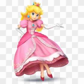 Super Smash Bros For Wii U Peach, HD Png Download - peach png