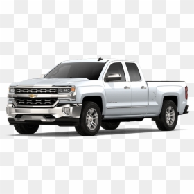 White Chevy Silverado 2018, HD Png Download - truck png