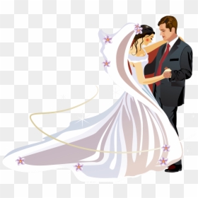 Wedding Couple Clipart Png, Transparent Png - wedding png