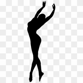 Silhouette Woman Dancing Ballet, HD Png Download - woman png