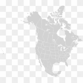 North America Map Png, Transparent Png - map png