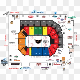 Ppl Center Seating Chart View, HD Png Download - map png