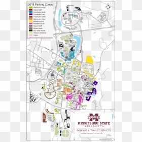 Mississippi State Campus Map, HD Png Download - map png