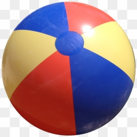 Red Yellow Blue Beach Ball, HD Png Download - beach ball png