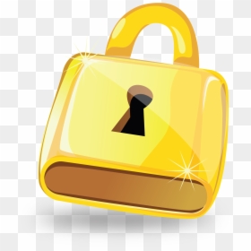 Transparent Gold Lock Clipart, HD Png Download - lock png