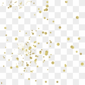 Gold Confetti Overlay Png, Transparent Png - gold confetti png