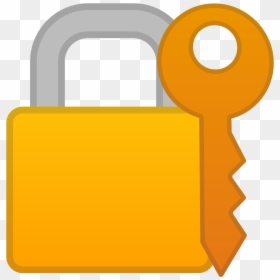 Lock With Key Emoji, HD Png Download - lock png